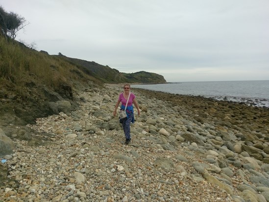 Beach hike in Weymouth, August 2017