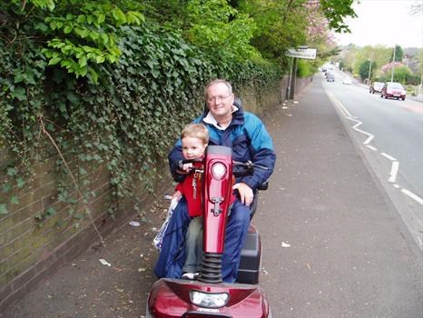 Scooter ride with Grandad