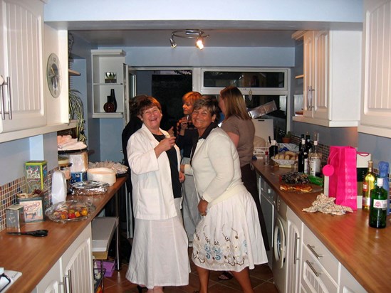 Liz and Joan in July 2006