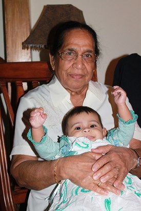 With her first Great grandchild