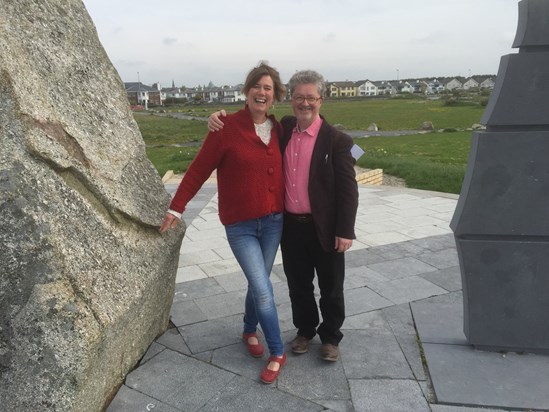 Kate Ennals with Patrick - Celia Griffin Park, Galway, April 2015
