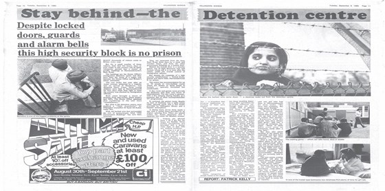 Harmondsworth Detention Centre is no prison :  Published  in the Hillingdon Mirror  09 September 1980