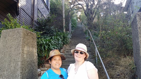 2015 09 07 Hike near Parnassus, Dorothy and Susan