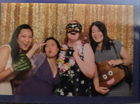 Bonnie and Brian's wedding. Su, Dorothy, Susan and Sophia