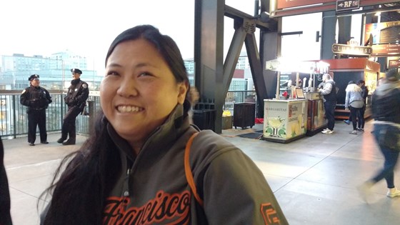 2017 05 31 Dorothy at Giants Game at Oracle Park