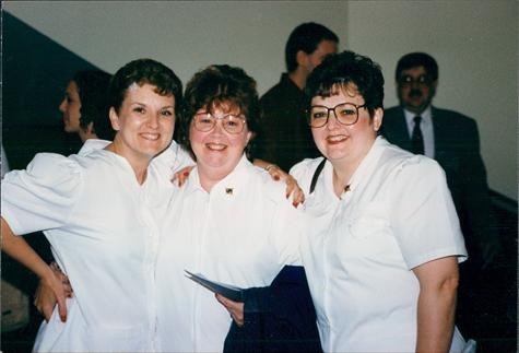 1997-Graduation from nursing school- Sherry, Kathy, Sandy