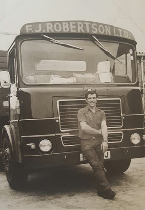 when i was 7.....the old man letting me drive his lorry x