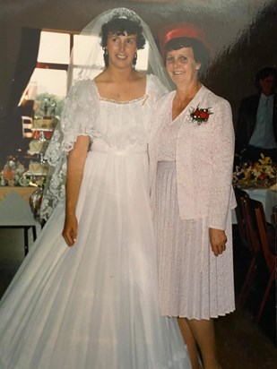 Me & Mum On My Wedding Day Love Karen xxxx 