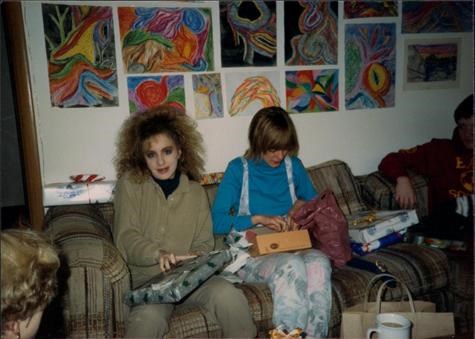 Christmas in St. Paul- Rach and Jess  Check out that hair!