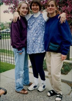 Jess, Em and Rach- at Ben's College Graduation