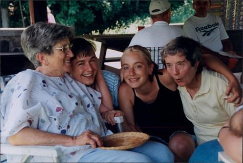 Aunt Janie, Em, Jess and Grandma Frances