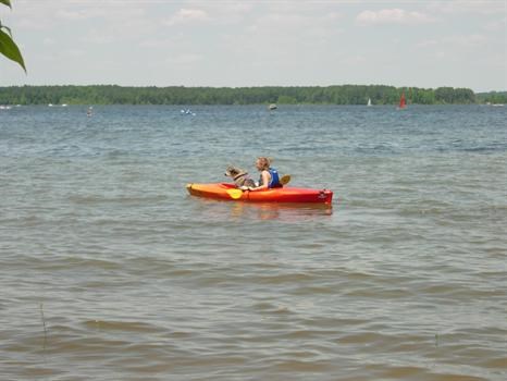 jade kayaking at jordan lake