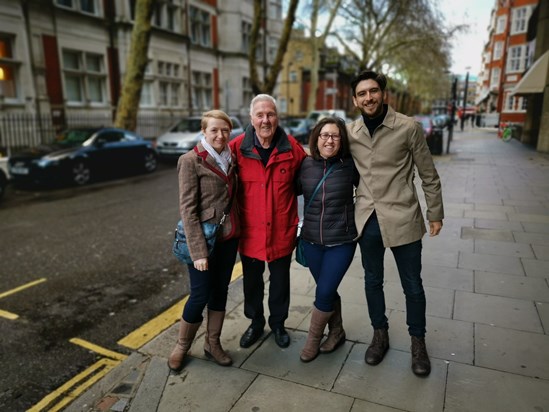 Meeting up in London with Grandad