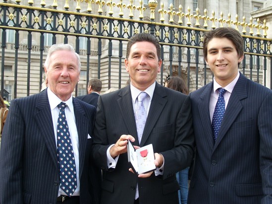 Three generations of Stewarts at Buckingham Palace