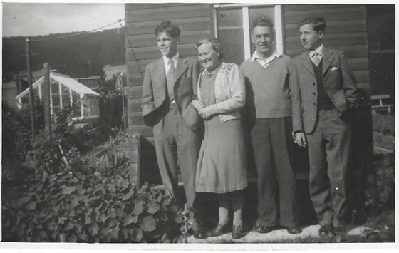 Bill, Mum and Dad, and Jimmy, and I'm pretty sure that's Meadowfield