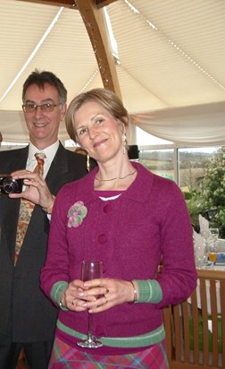 A lovely picture of Ali and John at Tasha and Neal's wedding in 2011.  One of the few photos we have of Ali and her short hair.