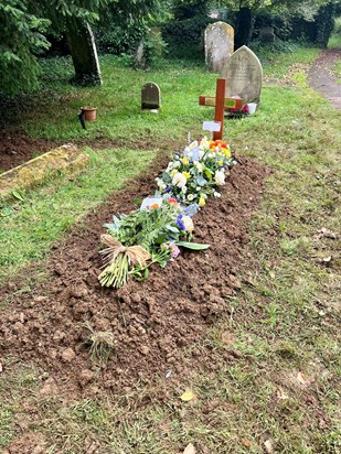 At rest, together with Mum, All Saint’s Churchyard, Rushton