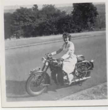Dorothy on the Motorbike