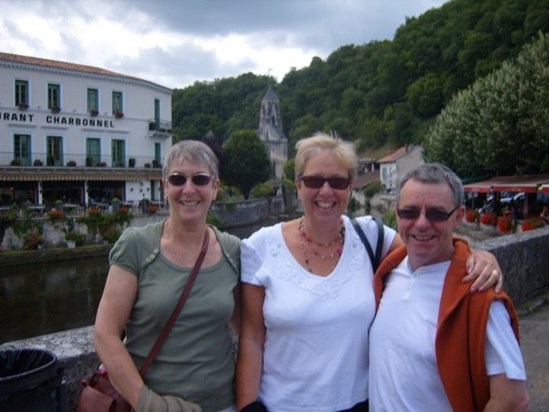 Brantome, France with John and Mal