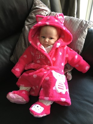 First dressing gown