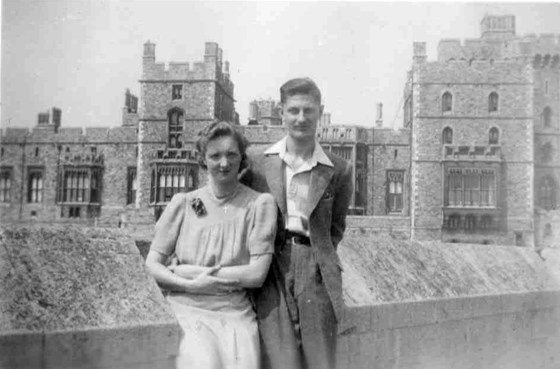 Mum and Dad, Windsor Castle, 1947