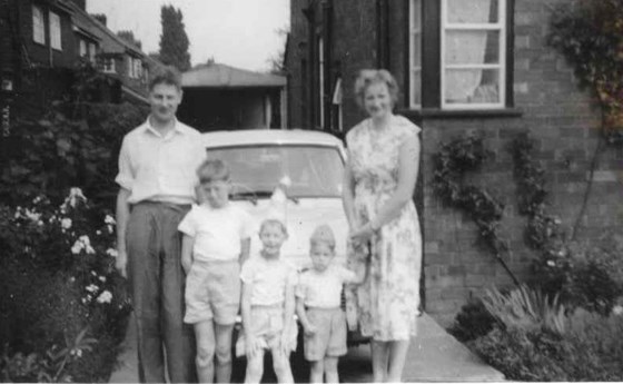 Outside our home in York, c1961
