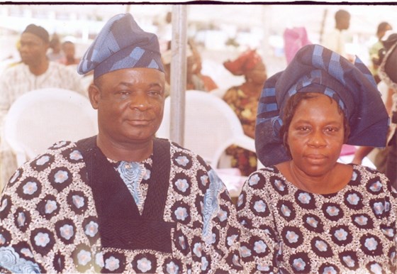 Daddy and mum at a family occasion