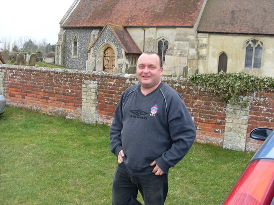 Out for a walk near Harwich in 2007.