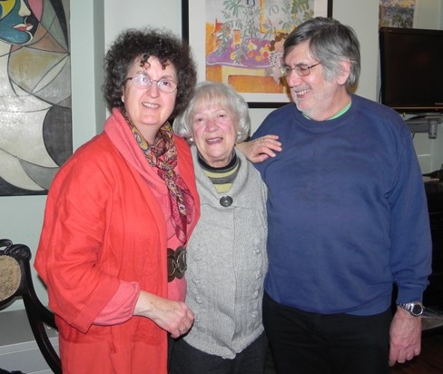 Marysia's 90th with Barbara and John