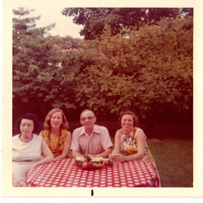 1973 in New York with first cousins (nee Kutscher) Erica Wallach, Irving Kutscher, Renee Lieberman