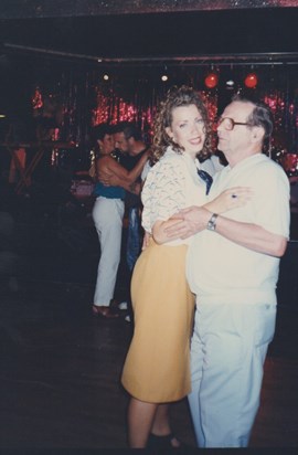 Dad & I dancing