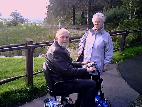 Mum & Dad at the bottom of Beacon Fell shortly before I took dad offroading in his mean machine