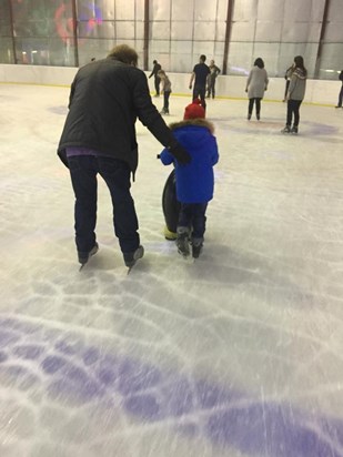 Do you remember when I used to go ice-skating? Now Zach has started and he loves it too!