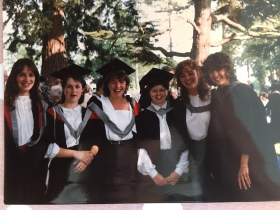 Graduating from Nene College 1985