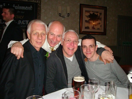 Dad, Uncle Barrie, Uncle Trevor and his nephew Nathan