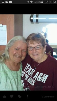Martha and Mom...Friends for over 40 years!