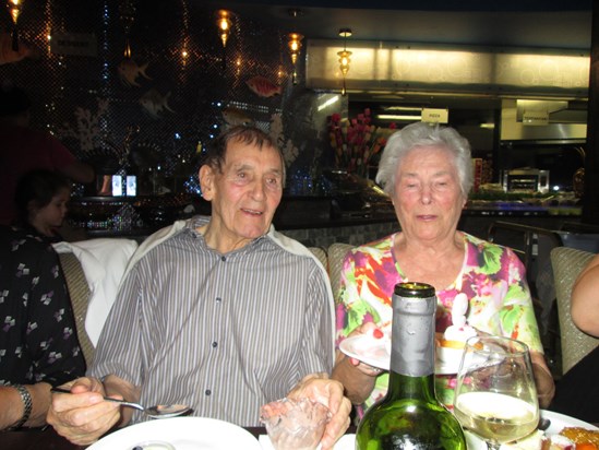 Mum and Dad at his 90th in Bournemouth