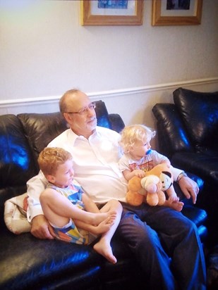 Cuddles with the grandkids x