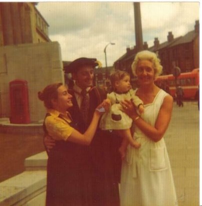 1976 in Leeds for Paul's PhD graduation