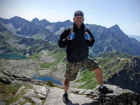Strike a pose! Mountain climbing in Poland.