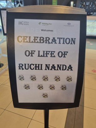 Ruchi Nanda celebration of life 17.10.21