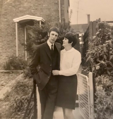 Kev and Liz engaged to be married 1968
