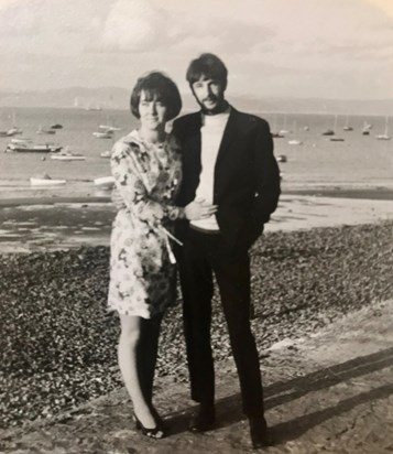 Kev and Liz Just Married 1970 Mumbles