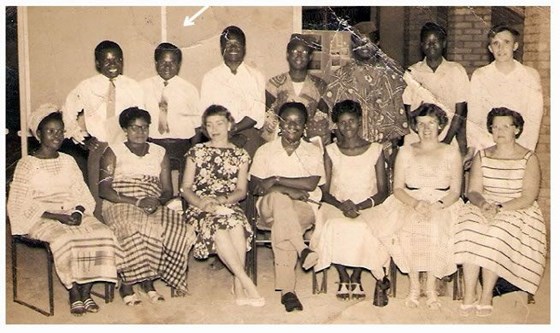 Chief G.N. Nwoffiah (back row, second from left). During his civil service days.