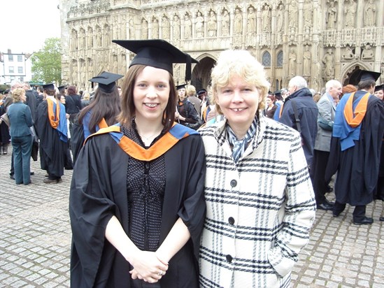 Lucy and her daughter Louise at her Graduation