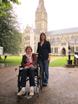 Louise and Lucy in Salisbury