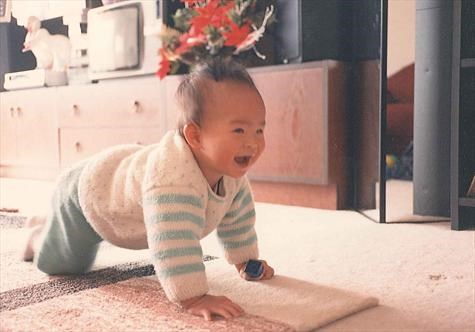 Baby Howard Crawling