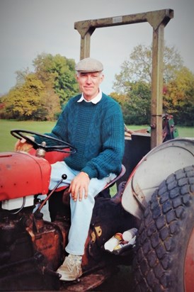 Dad when he was Head Greenkeeper at Chislehurst Golf Club