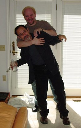 Chris and I (Michael Friedlander) clowning around. It was very special every time we got together. 