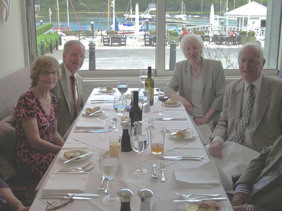 Roger's 70th Birthday Lunch with family on 22nd June 2011 at The Marina Hotel in Dartmouth